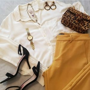 Mustard old navy dress pants